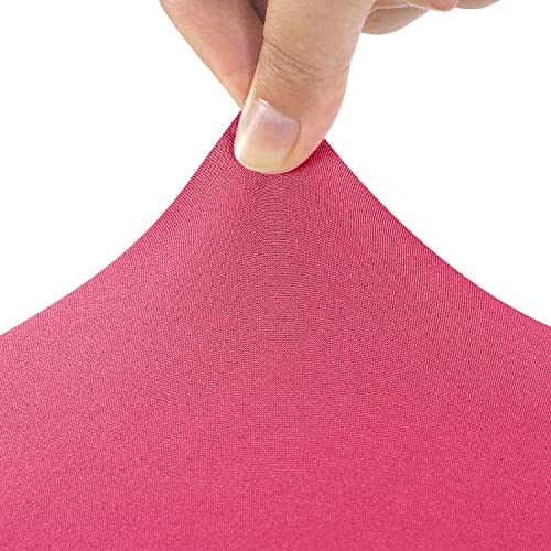 Image of Peomeise 4FT Spandex Table Cover Rectangular Stretch Spandex Tablecloth (Hot Pink,4FT)