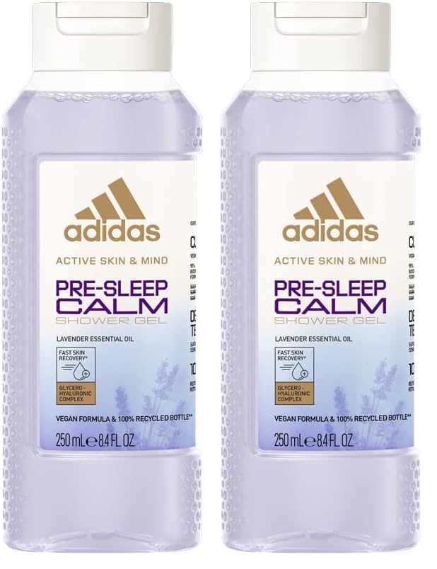 Adidas - Active Skin & Mind Gel Douche - Pré-Sleep Calm Mixte 250 ML (Lot de 2)