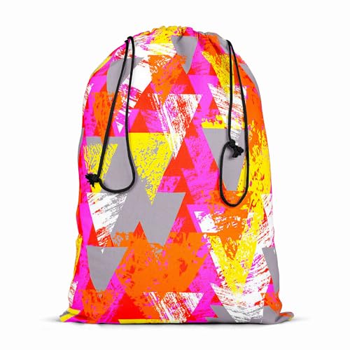 Image of ArtzFolio Triangled D3 | Reusable Sack Bag | Bag for Gym, Storage, Vegetable & Travel