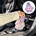 Meorain Universal Plush Hoodie Car Shift Knob Cover, Cozy Gear Shift Cover for Manual and Automatic Vehicles, Fun Car Interior Decor Accessories (Pink)