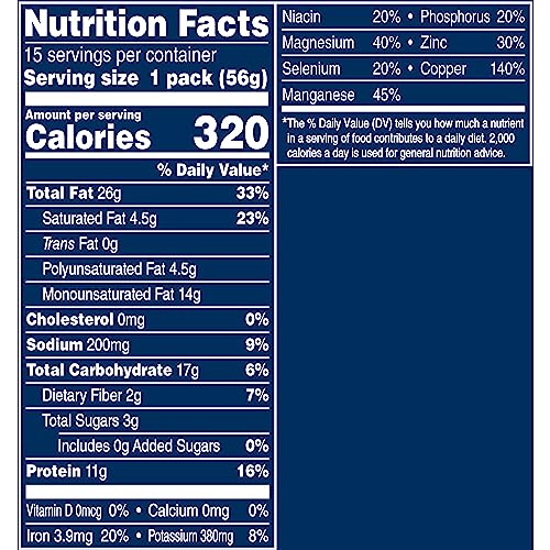 Image of PLANTERS Salted Whole Cashews, Plant Based Protein, 2 Oz (15 Ct)
