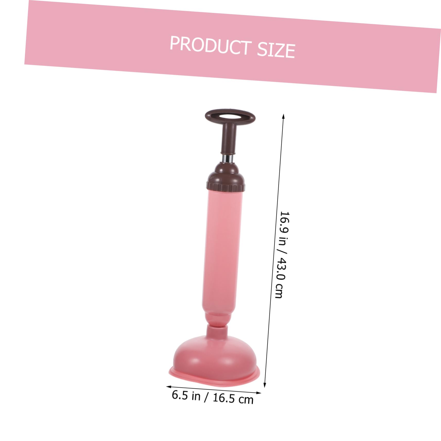 Desatascador Wc de Succión Fuerte, Ventosa Rosa para Hogar y Cocina | Pvc y Acero Inoxidable, Limpieza Sencilla, Quita Obstrucciones en Desagües y Alcantarillado