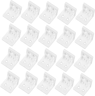 OSALADI Corner Shelves 20pcs Corner Code Corner Mounting Bracket 90 Degree Corner Braces L Corner Bracket Corner Shelf Wall Mounted Shelves