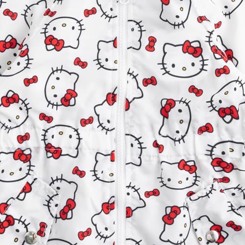 Hello Kitty Sanrio Girls Hooded Windbreaker Jacket with Ears for Toddler and Big Kids3