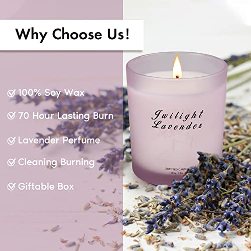 2 Pack Candles Gifts For Women,Large Jar 24 Oz Lavender Candles For Home Scented.140 Hours Burning Time,Long-Lasting Pleasant Fragrance Candles For Bath Yoga Meditation #TOP1
