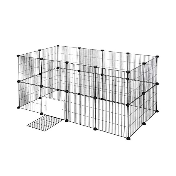 Recinto Modulare EUGAD Per Animali - 12 Pannelli 35x35cm, Per Conigli, Gatti, Criceti - Foto 8