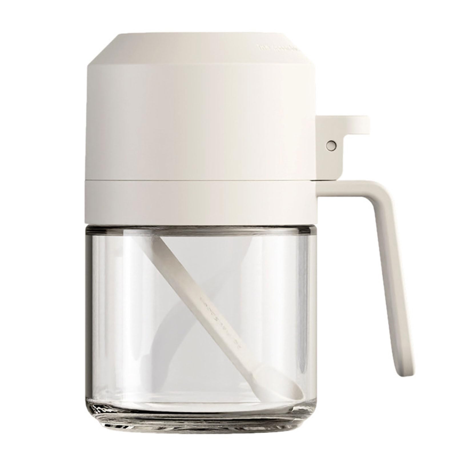 Shurhome Multipurpose Kitchen Condiment Bottle Seasoning Jar Transparency Glass Salt Dispenser for Cooking Kitchen Accessories Transparency Seasoning Canister