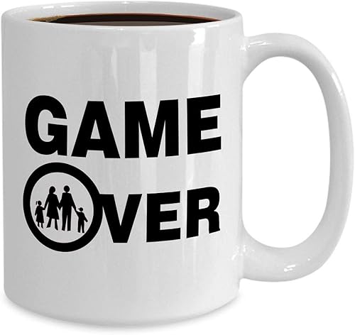 Miniatura 2 de Funny Family Gifts for Game Developer Designer - Game Over Mug Coffee Cup Tea Large 15oz Ceramic White - Video Gaming Design Dev Team Development