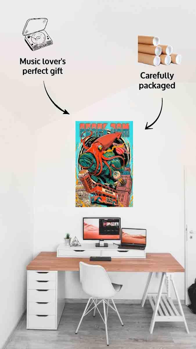 Amazon.com: Canvas Palette Music Art Printed Pearl Jam Poster