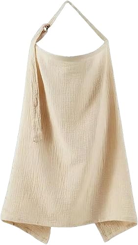 Muslin Nursing Cover for Baby Breastfeeding Cotton Breathable Nursing Apron