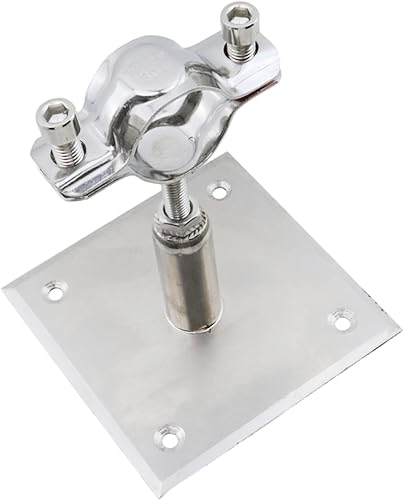 Miniatura 3 de 2 soportes de tubería de 1.969-3.937 in de altura ajustable, abrazaderas de diámetro exterior de 1.260-1.339 in 304 de acero inoxidable 304 para