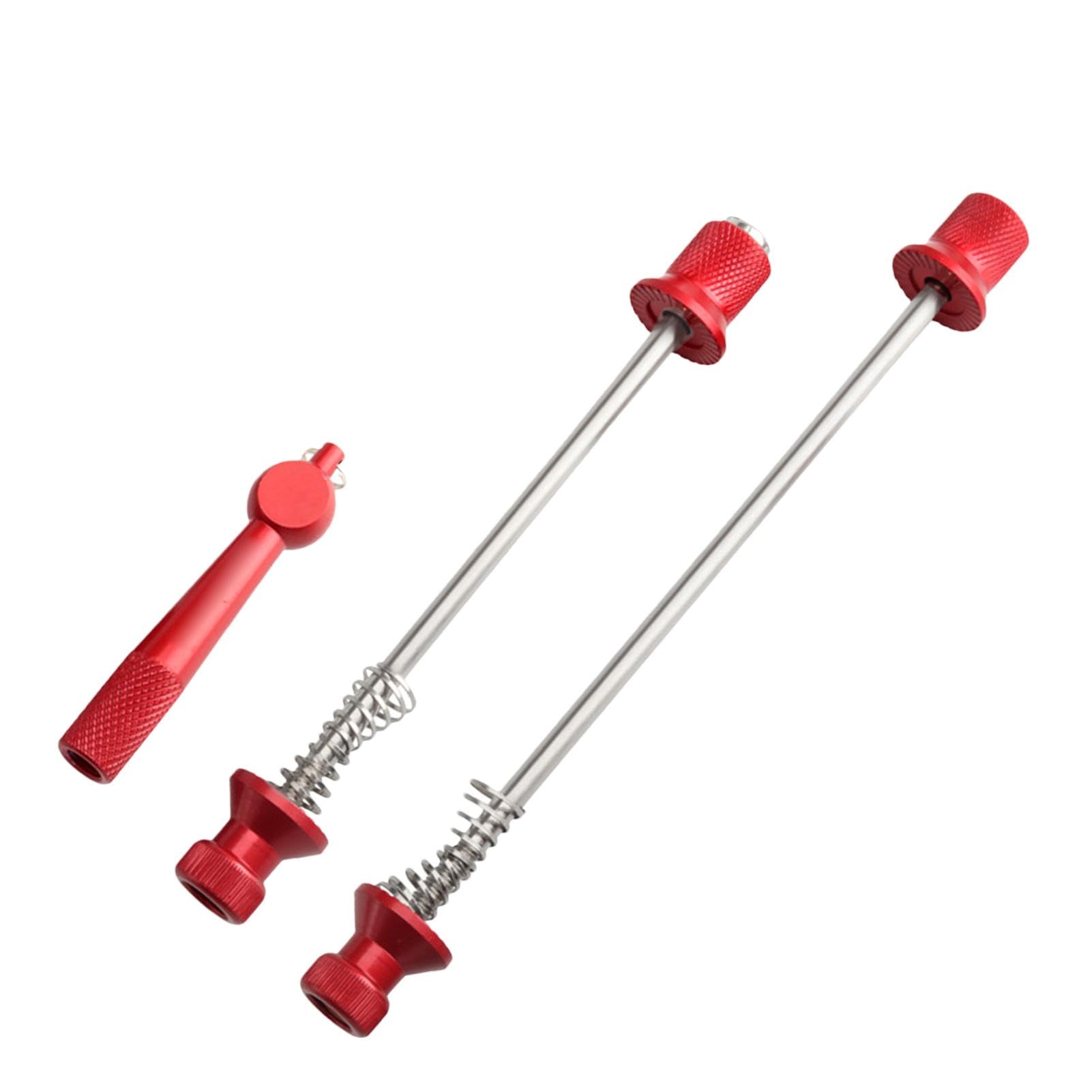 Quick Release Skewer Set - Road Cycling Skewer, Rear Bearing Screw Rod | Foldable Anti-Theft Quick Release Skewer Clip Bolt Lever, Aluminum Alloy Quick Release Front and Rear Wheel Detachable Rods