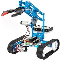 Makeblock mBot Ultimate Robot Arm 10-in-1 STEM Education DIY Robot Kit for Arduino C Python Raspberry Pi Scratch Building Robot APP Remote Control Programming Toy for 12 Years Old Students Adults English Manual Gift