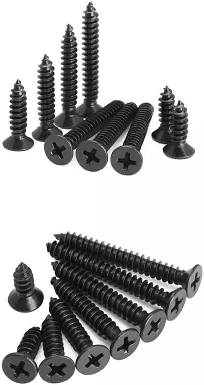 Versatile Boxed Screws Carbon Steel Screw Assortment Metal Project Fasteners Comes In An Easy-to-access Storage Container Ideal For DIY And Construction Furniture Assembly And Home Improvement(1 BOX)