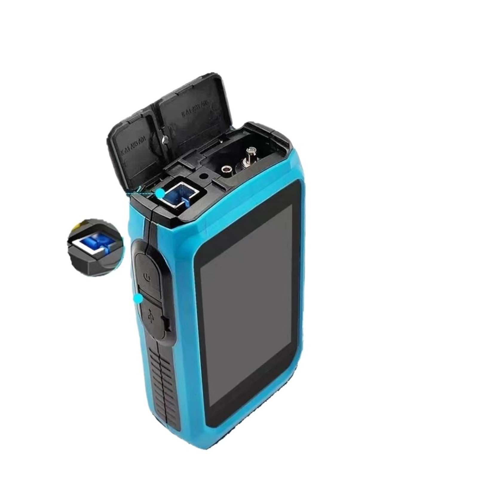 Testeur de fibre optique, Mini OTDR Portatif Fibre Active 1550nm 20dB 60KM Réflectomètre Optique Écran Tactile Type-c OPM VFL OLS Testeur