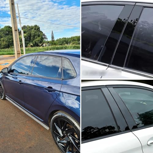 Embellecedor de pilar de ventana de alta calidad para VW Polo MK6 acabado pulido 6
