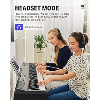 Donner Piano Numérique électrique 88 Touches Semi-lestées, Compact Clavier Touches lourdes Fullsize pour Débutant avec… - Les Beatles, Paul McCartney, John Lennon, RIngo Starr, George Harrison Donner Piano Numérique électrique 88 Touches Semi-lestées, Compact Clavier Touches lourdes Fullsize pour Débutant avec… – Image 5