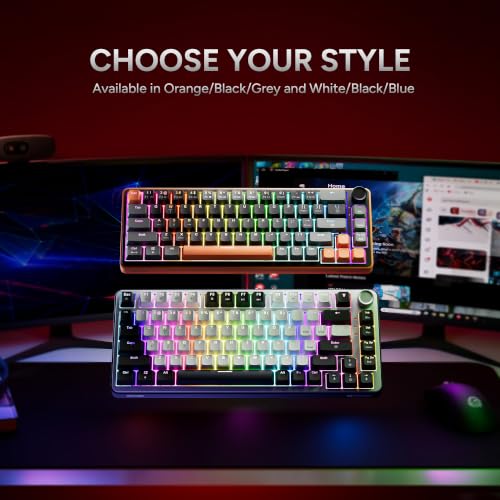 Image of KARNAGE by EVM Sentinel Wired Mechanical Gaming Keyboard - 65% |Gasket Mount, 5-Pin Hot Swap Pre-Lubed Outemu Red Switch |5-Layer Dampening, Per-Key 19 ARGB, NKRO, Software|2Yr Warranty (Orange Black)