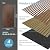 Art3d 4 Pack 47.2 x 23.6in. Wood Slat Acoustic Panels for Wall and Ceiling - 3D Fluted Sound Absorbing Panel with Wood Finish - Dark Walnut