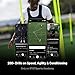 STATSports Academy GPS Soccer Tracker Vest - Advanced All-in-One Sports Tracker with Drills, Coaching & Nutrition - Tracks 24 Key Metrics - Football GPS Vest Used by Pro Players & Teams, Youth M