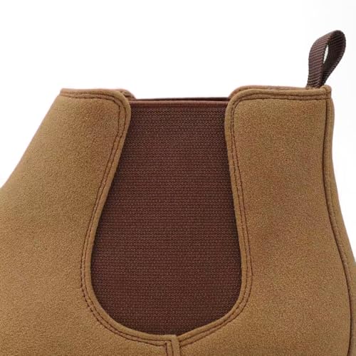 Image of Finishing & Sewing Men's Chelsea Boots, Smart Casual Slip On Ankle Boots
