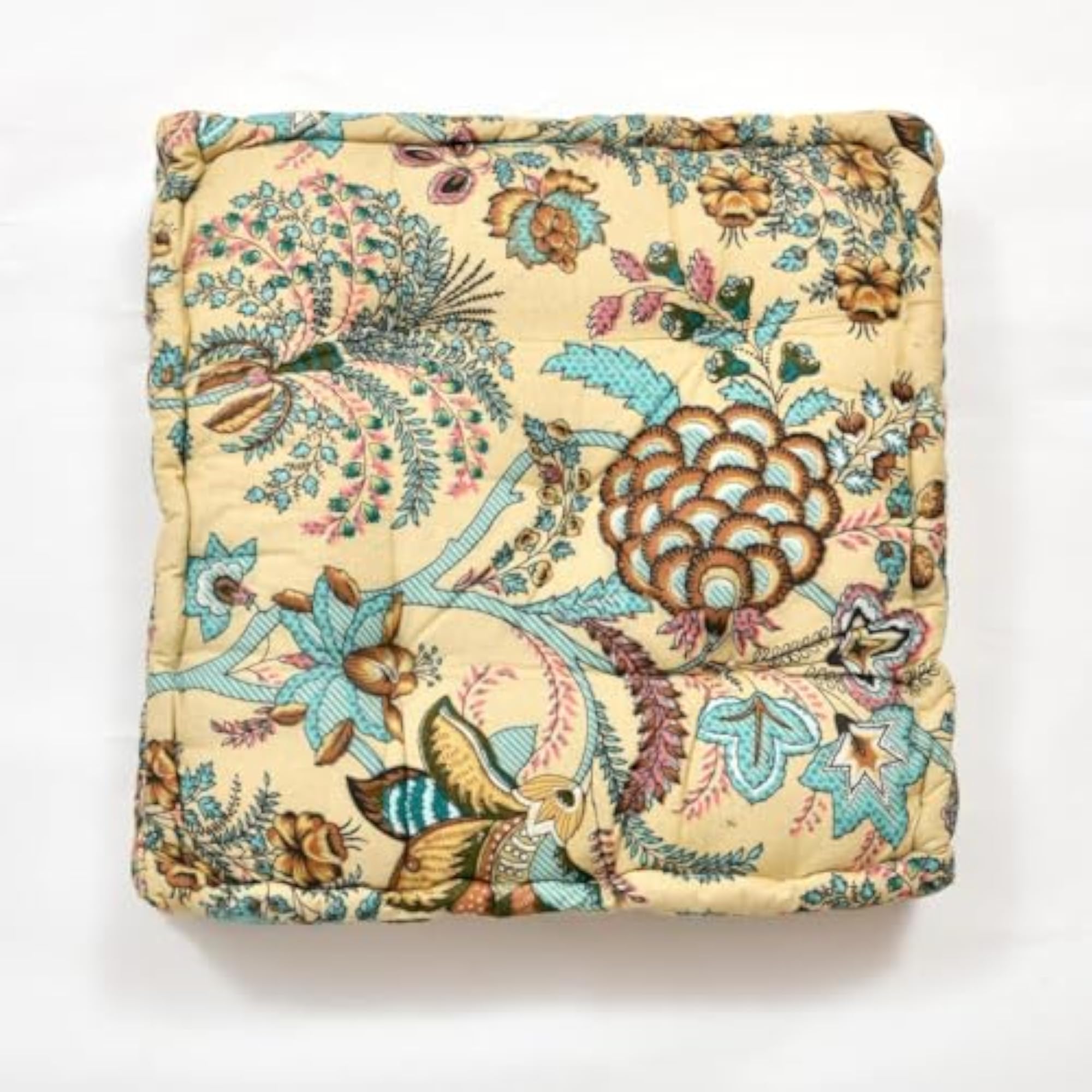 Cotton Printed Chair Pads with Ties