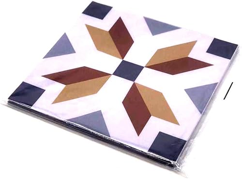 Miniatura 3 de Juego de adhesivos de Poromoro para baldosa estilo azulejo español o portugués, protegen contra salpicaduras, se desprenden y se adhieren, juego de