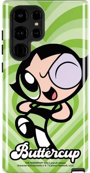 Skinit Impact Phone Case Compatible with Galaxy S24 Ultra - Officially Licensed Cartoon Network Powerpuff Girls Buttercup Green Hearts Design