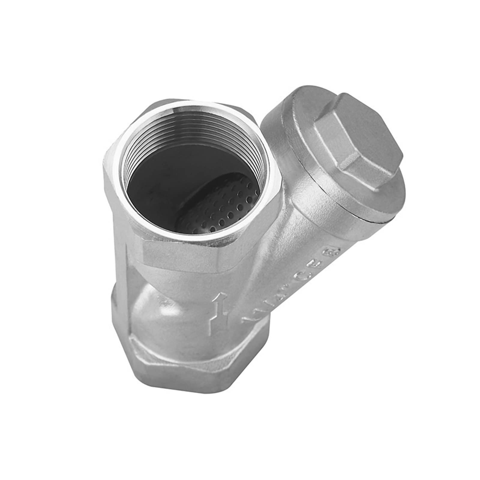 Válvula de filtro acero inoxidable 1/2 ", 3/4", 1, 2", colador en forma Y, hilo femenino rosca malla(2 Inch)