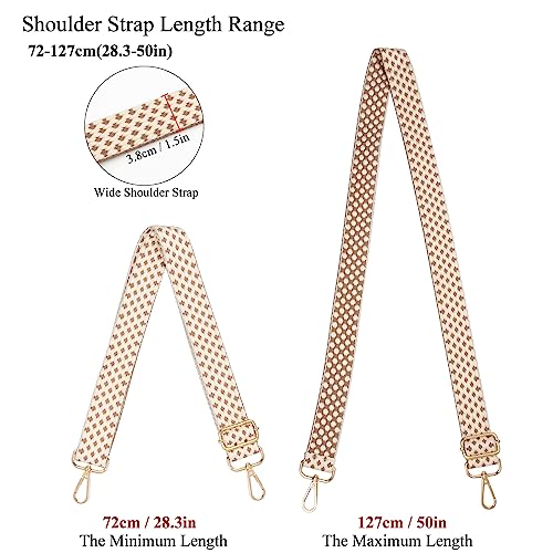Image of Long Keeper Wide Purse Strap - Adjustable Shoulder Strap Crossbody Handbag Replacement Bag Strap Guitar Straps