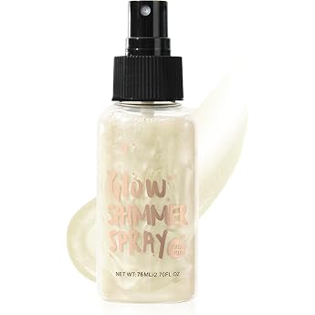Shimmering Body Oil Body Glitter Oil Body Oil for Radiant Skin Liquid Highlighter Oil with Shiny Particles Body Glitter Cream Makeup Body Shimmer Oil for Face Body Leg Pearl White