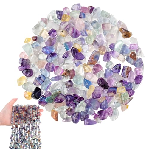100 perles de fluorite à enfiler, Perles en cristal, Perles pour bracelets, colliers, boucles d'oreilles, bijoux, artisanat, irrégulières, percées
