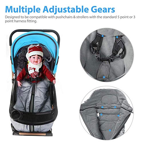 image for Stroller Sleeping Bag, FOCHEA Universal Bunting Bag for Stroller, Thic