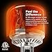Amazon Basics 46,000 BTU Outdoor Propane Patio Heater with Wheels, Commercial & Residential, Slate Gray, with Water Tank, 32.1 x 32.1 x 91.3 inches (LxWxH)