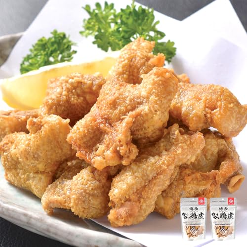 博多カリカリ鶏皮(2袋セット) おつまみ 鶏皮 国産鶏 唐揚げ メール便(ポスト投函)