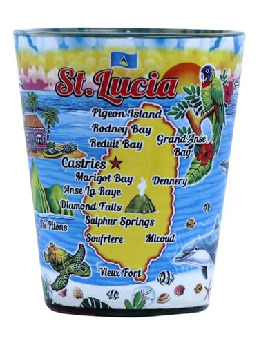 Discover the Best Sandals in St Lucia for Your Trip 14 St. Lucia Scene In and Out Shot Glass
