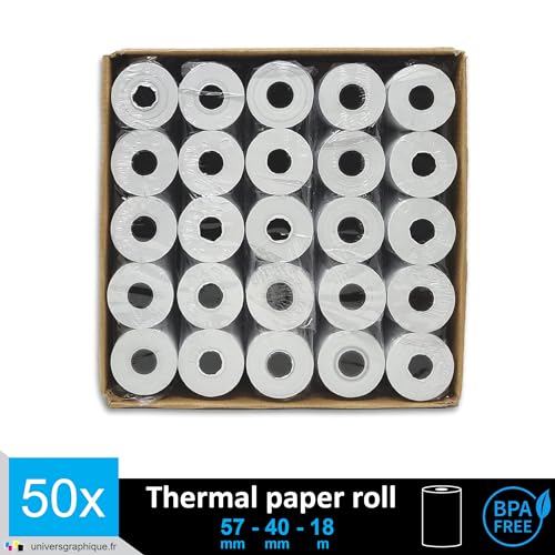 Bobines papier thermique sans bisphénol A pour machine CB