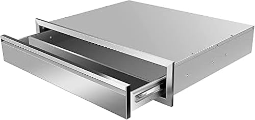 Miniatura 29 de Cajones de cocina para exteriores, cajones de acceso dobles para barbacoa de acero inoxidable con mango empotrado, cajones de isla para cocinas al