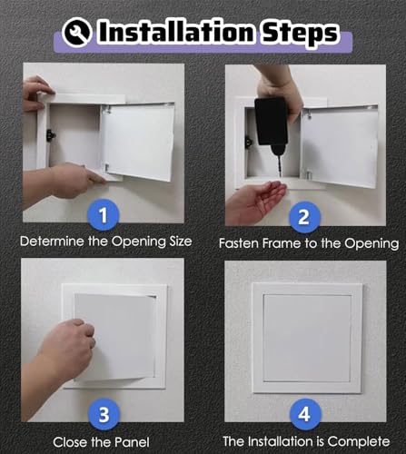 Trappe d'inspection de plafond encastrée avec fermeture par bouton - 7