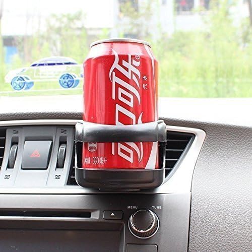 Image of Car Drink Holder Foldable Cup Bottle Holders Glass Can for All Water Soft Universal Window Vent Folding Cup Holder Black Holder, Cup, Glass All Type Car (Heavy Quality) (Multicolor) (1Pcs)