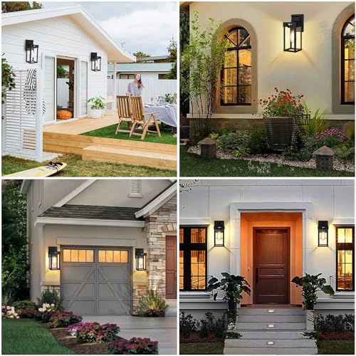 Auzev SL-BD-002 2 Pack Outdoor Solar Wall Light Fixtures thumb #3