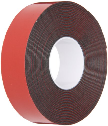 Image of 3M VHB Foam Tape 4611, 1 inch x 15 feet, Dark Gray, Double-Sided, Permanent, Long-Term Durability, High Temp Resistant