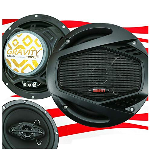 Exclusive Discount 90% Price Gravity SGR654 6.5 Inch 4-Way Car Audio Full Range Speakers - 800Watts Maximum Power Handling Moisture Resistant Rubber Surround Frequency Response- 60Hz- 20KHz -Pair