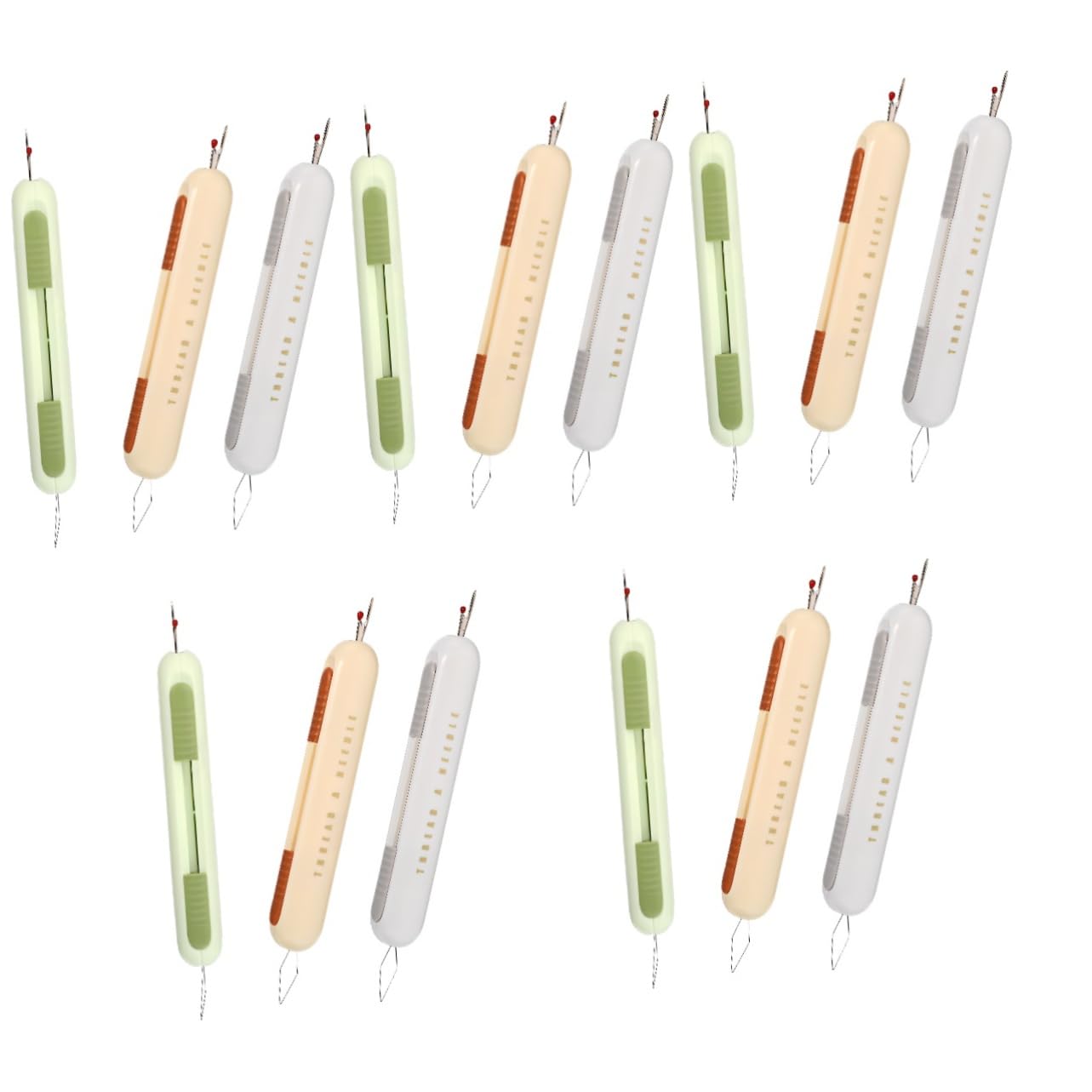TEHAUX 15piezas Needle Threader Seam Herramienta De Costura Enhebradores De Aguja Para Coser Mano