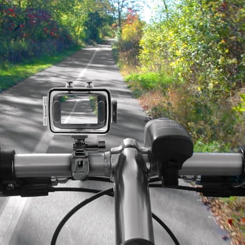 Image of Pyle Mini HD Sports Action Camera - 5.0 MP HD Cam with 2 inch Touch Screen, USB, SD Card Slot, Rechargeable Battery - IPX8 Waterproof Case, Helmet Mount, Bike Handlebar, Ideal for Outdoor Adventures