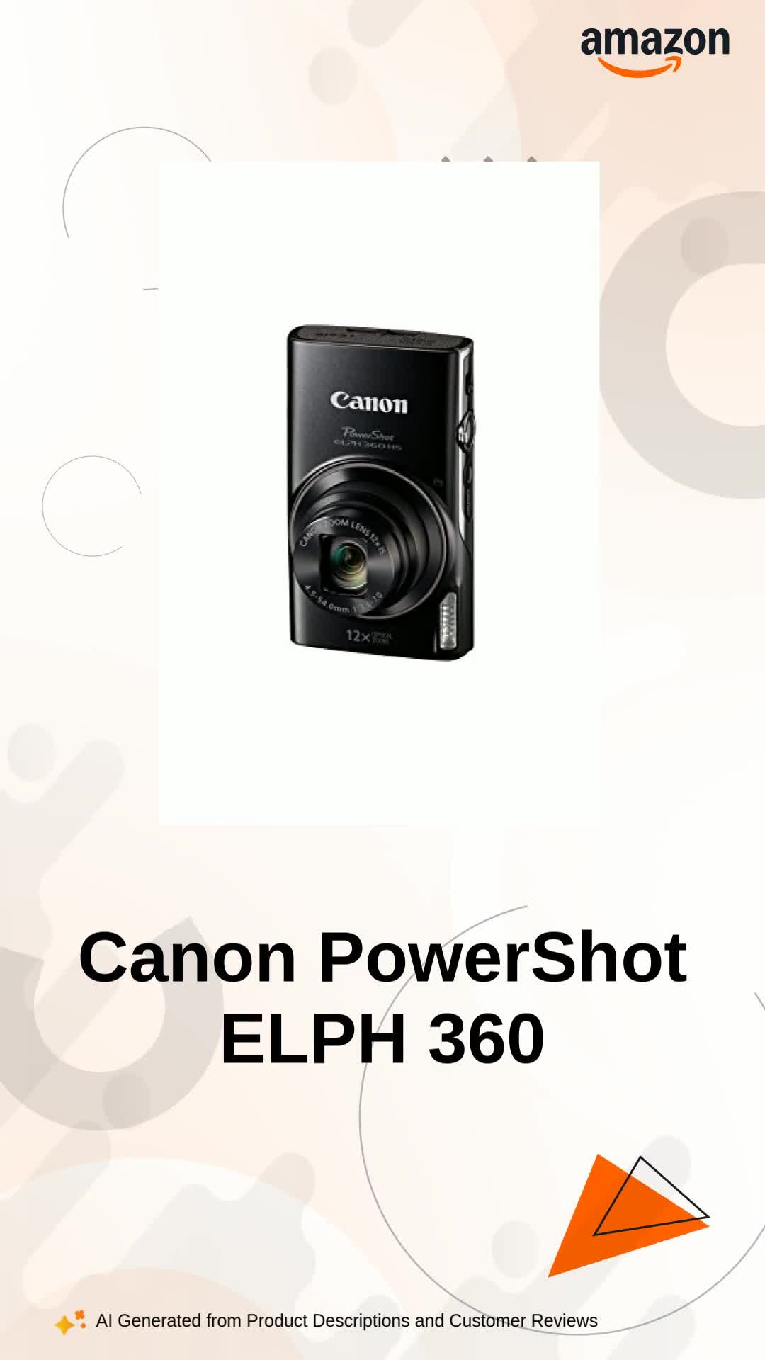 Canon PowerShot ELPH 360 Digital Camera