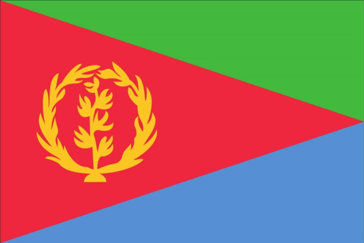 Eritrea Flagge Von Flaggenmeer® – 90x150 Cm, Wetterfest & Mit Metallösen