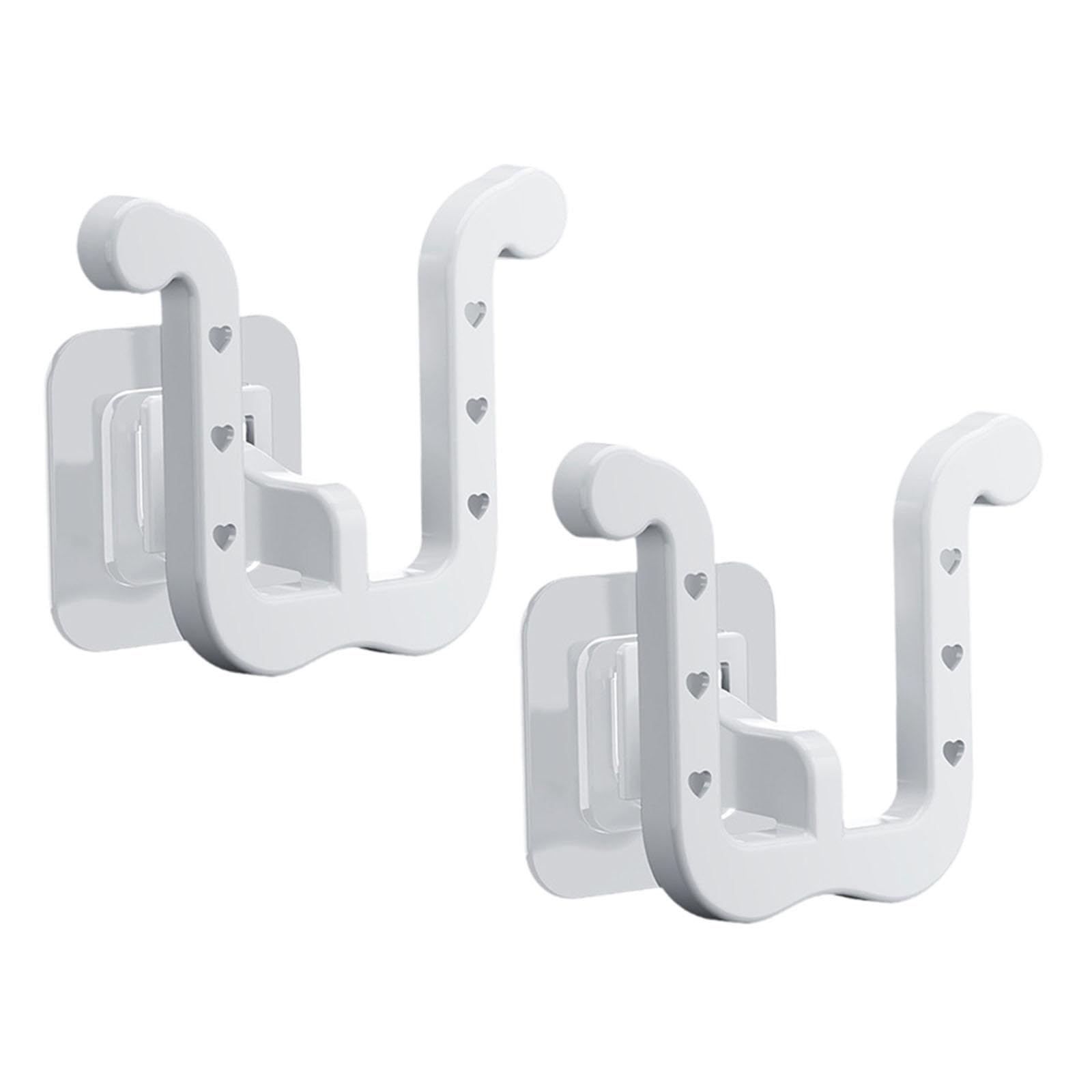 Estantes de pared en U contra el desorden de zapatos y accesorios en color blanco