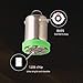 Grandview BA9 BA9S 53 57 1895 64111 Car Vehicle BA9S Green Super Bright LED Bulbs Used for Side Door Courtesy Lights Map Lights-Pack of 10