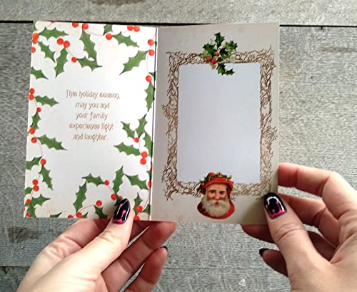Image of PIXILUV CIRCUS CHRISTMAS (Pack of 12) Notecards Small Greeting Cards # Vintage Clowns and Circus Wishing a Merry Christmas ~ Vintage Christmas Postcards Reprint